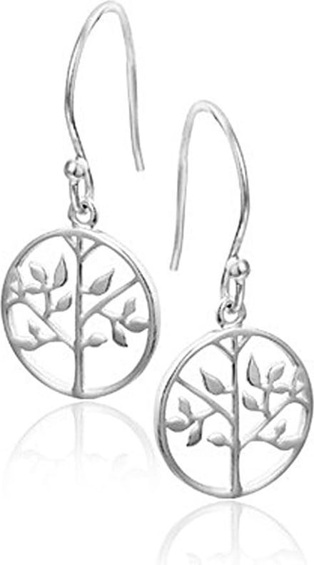Montebello Oorbellen Levensboom - 925 Zilver Gerhodineerd - ∅13mm - 30mm