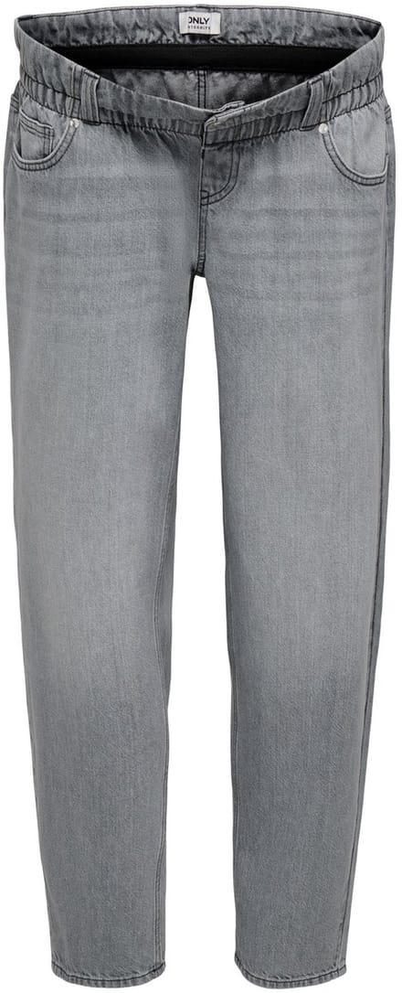 ONLY - OLMLUMI PAPERBAG STRAIGHT JEANS DNM - Dames - Jeans