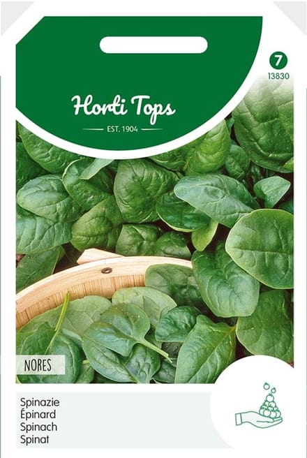 Hortitops Zaden - Spinazie Nores, (Type Viking) Rond Zaad 250 Gram
