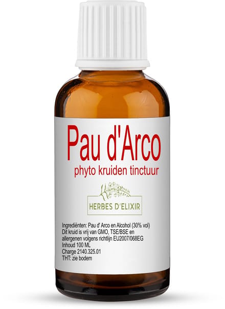 Herbes D'elixir - Pau d'Arco Tinctuur - 100 ml - Puur en Natuurlijk