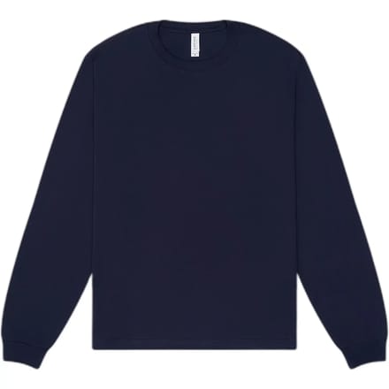 Bella+Canvas Unisex Heavyweight Long Sleeve Tee CV3511 - Navy - S