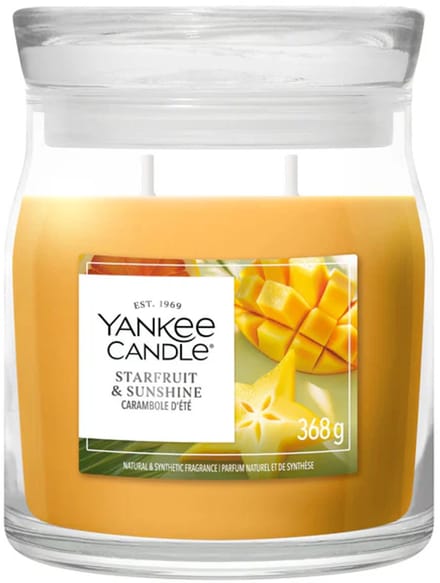 Yankee Candle - Starfruit & Sunshine Medium Jar - tot 50 branduren