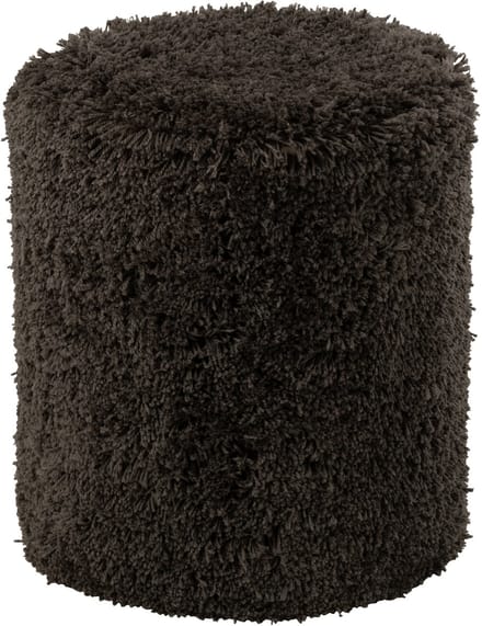 J-Line poef Donzig - polyester - donkergrijs