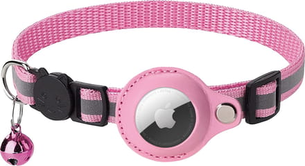 Croci Halsband Kat Met Tag Houder Roze