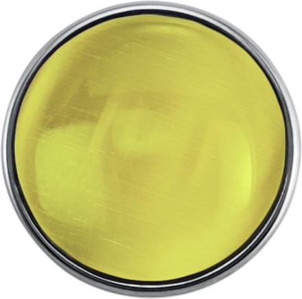 Quiges - Drukknoop Mini 12mm Cateye Geel - EBCMK054