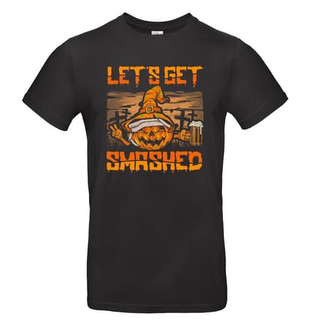 Zwart Halloween T-shirt met opdruk Smashed 152