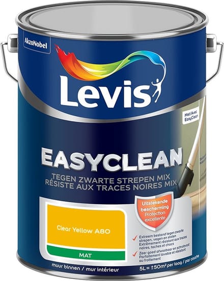 Levis - Easyclean Tegen Zwarte Strepen Mix - Clear Yellow A80 - Mengverf - 5 L