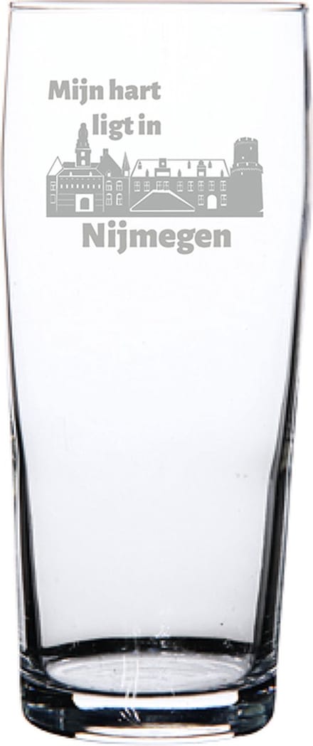 Gegraveerde bierfluitje 19cl Nijmegen
