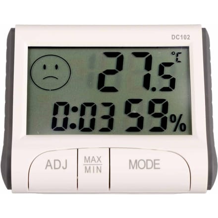 Elektronische Thermometer LCD Digitale Temperatuurtester Draadloze Thermometer Hygrometer Vochtigheid wit