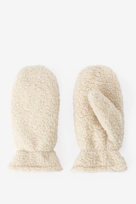 Sissy-Boy - Beige teddy wanten - M/L