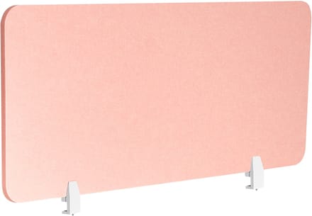 BELIANI SPLIT - Bureauscheidingswand - Perzikroze - 160 x 50 cm - Polyester