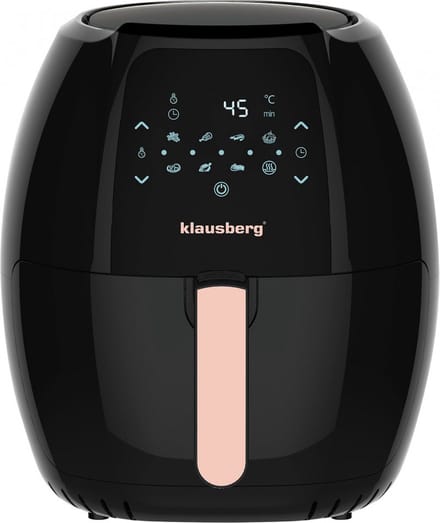 Klausberg 7572 - Airfryer - Zwart - 1800 Watt - 7,7 liter !!