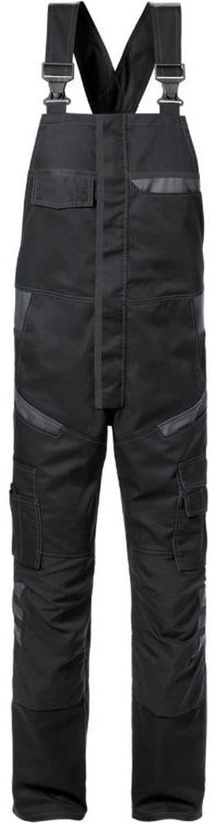Fristads Amerikaanse Overall 1555 Stfp - Zwart/Grijs - C46