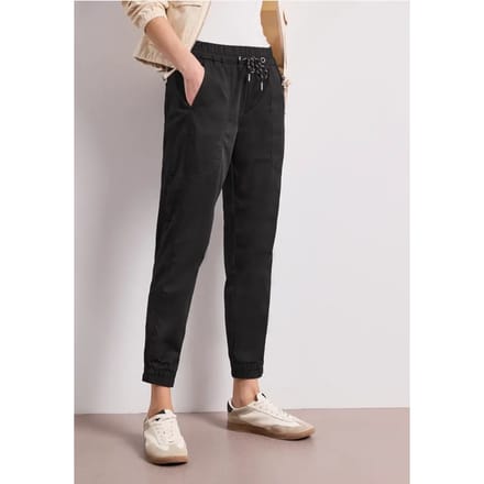 Slim legs broek in een lichtgewicht stof