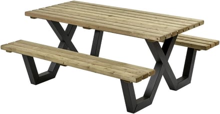 Talen picknicktafel - Metalen frame - 230×160 cm