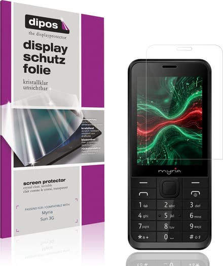 dipos – 4x Beschermfolie geschikt voor Myria Sun 3G | Krasbestendige & heldere Screenprotector Ultra-Thin