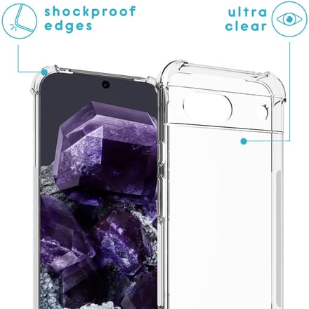 imoshion Hoesje - Geschikt voor Google Pixel 8a - Backcover met koord - Zwart
