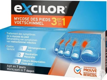 Excilor Voetschimmel 3 in 1