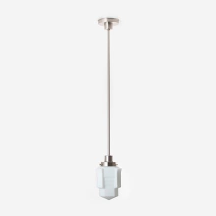 Hanglamp Apollo Mat 20's Matnikkel - Art Deco Trade