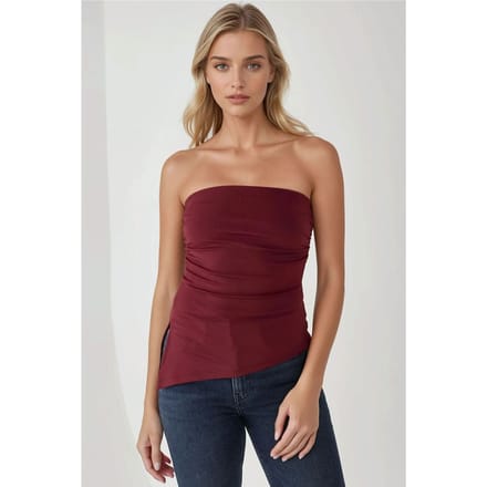 Strapless Slim Fit Gebreid Top