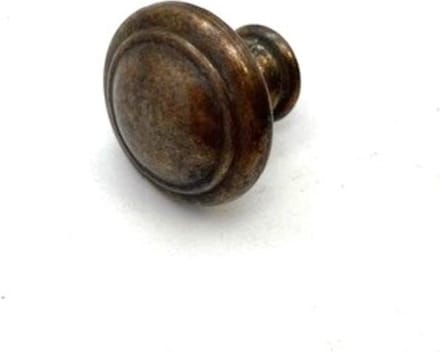Knop Messing Antiek facet 35mm