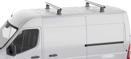 Dakdragers geschikt voor Ford Transit Custom 2012-2022 Menabo Professional Airdyn aluminium - 2 dragers