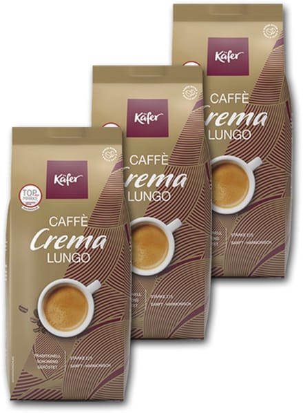 Käfer Caffè Crema Lungo - koffiebonen - 3 x 1 kilo