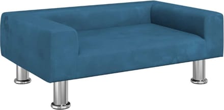 Hondenmand 70x45x26,5 cm fluweel blauw