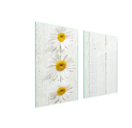 TMK ArtDeko - Snijplank - Hout - Gehard Glas - 65x52 cm
