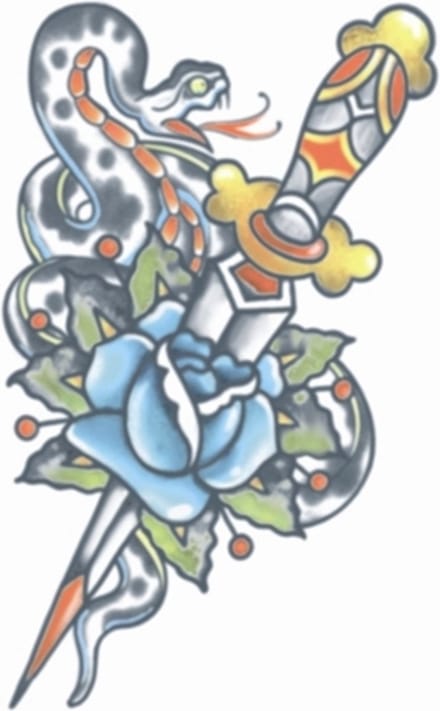 Tinsley Neptatoeage Slang Met Dolk 1910 Polyester