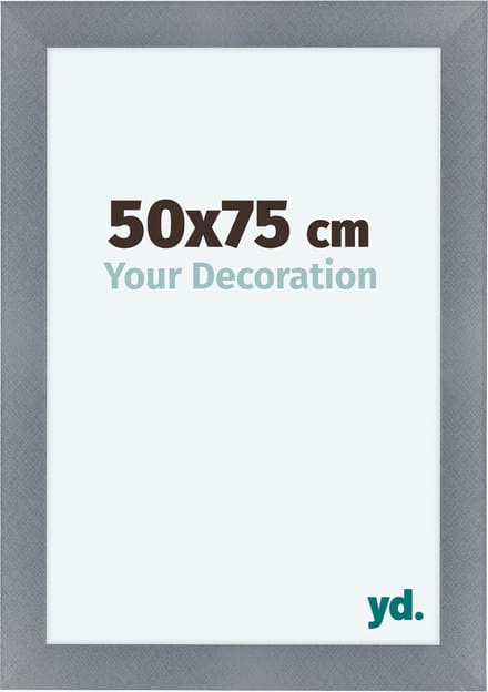 Your Decoration - Fotolijst 50x75 cm - MDF - Aluminium Geborsteld - Como