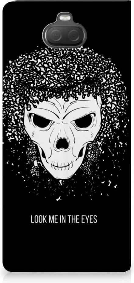 Mobiel BookCase Sony Xperia 10 Plus Skull Hair