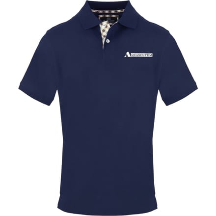 Aquascutum Heren Logo Poloshirt (Marine)