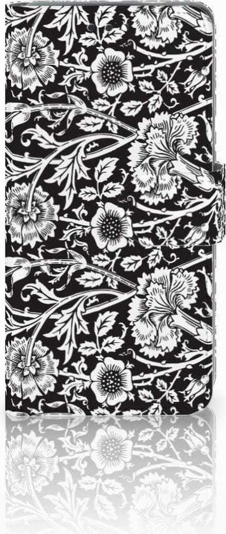 Nokia 3.1 (2018) Hoesje Black Flowers