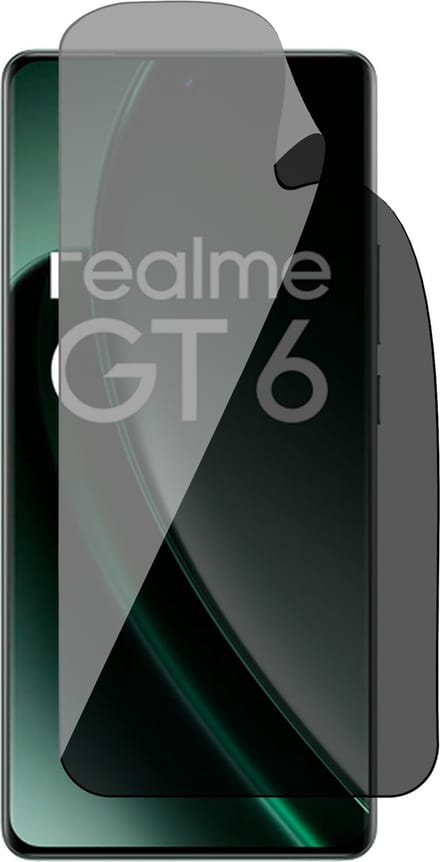 Privacy Screenprotector geschikt voor Realme GT 6 - 1x FlexGuard Screen Protector