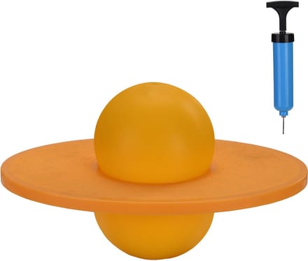 Pogo ball - kinderen - tot 100 kg - geel