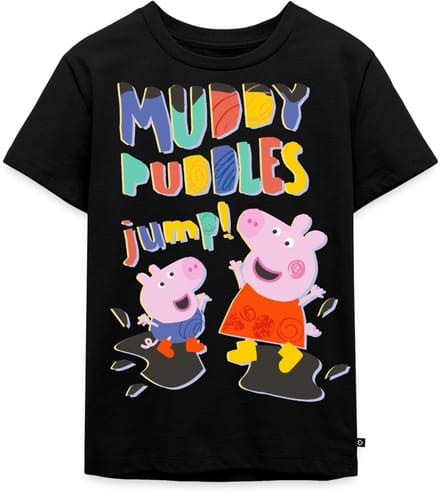 Peppa Pig Lyrics Muddy Puddles Jump Premium T Shirt Kinderen