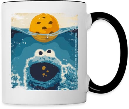 Sesamstraat Koekiemonster Haai Mok Tweekleurig
