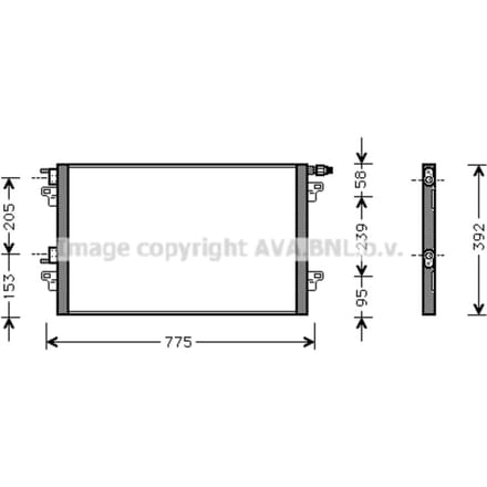 Airco condensor AVA COOLING RTA5280 AVA