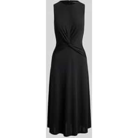 Jurk met knoopdetail in de taille