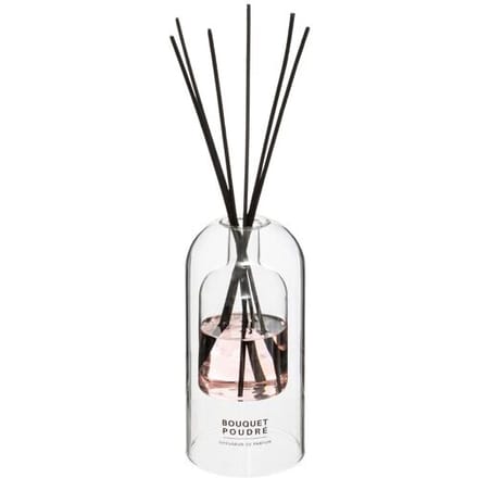 Atmosphera Geurstokjes in luxe glazen houder - Bloemenzee - 150 ml - geurverspreider - interieurparfum