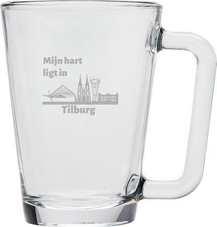 Gegraveerde theeglas 26cl Tilburg