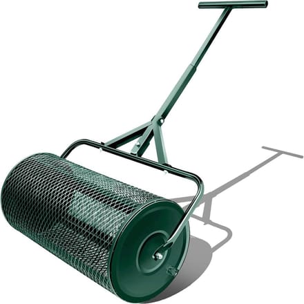 Compostverspreider Gazon - Meststrooier Tuin - Gazon Onderhouden - Verstelbare Handgreep - 24 inch - Groen