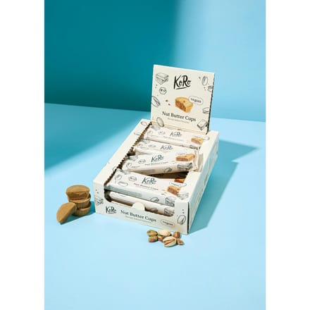Bio nut butter cups blonde salted pistachio 12 x 3 x 13 g