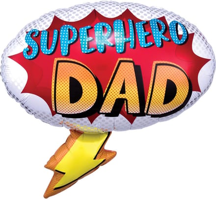 Amscan - Folieballon Superhero Dad Cartoon 68 cm