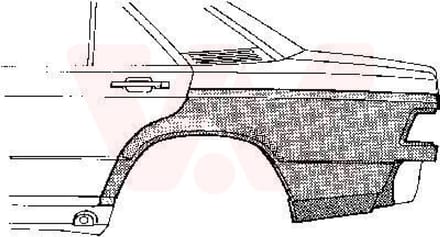 Van Wezel - ACHTER SCHERM VOOR MERCEDES BENZ 190 W201 1982-1993 ARC764774VWAN