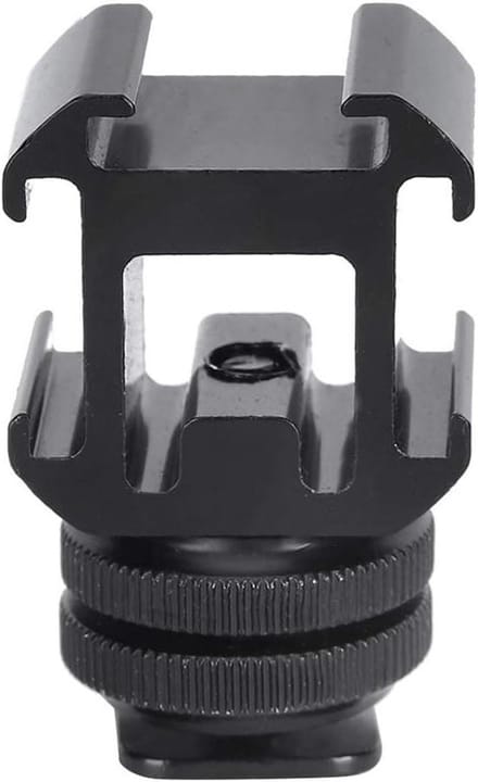 Camera Accessoire Houder - Flitschoen Adapter - Foto en Video - Drie Extra Mounts - 1/4 Inch Schroef - Zwart
