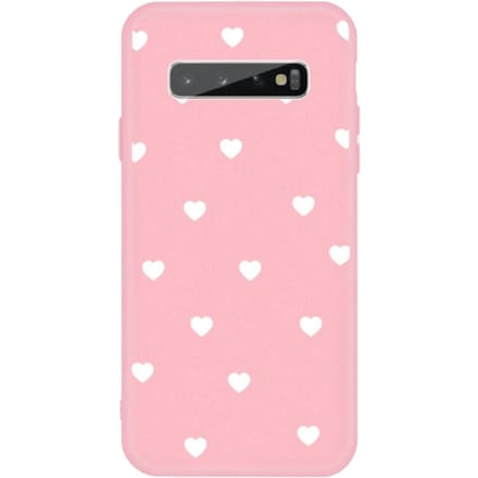 Mocaa  Samsung Galaxy S10 Plus Hearts Case Roze