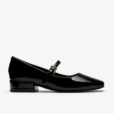 Seren30 Gespschoenen Zwart Patoen