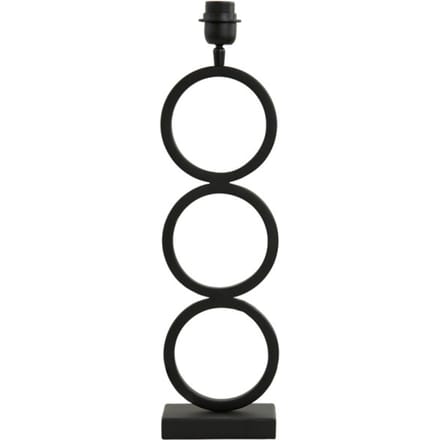 Light & Living Tafellamp Stelios 51cm - Mat Zwart (excl. kap)